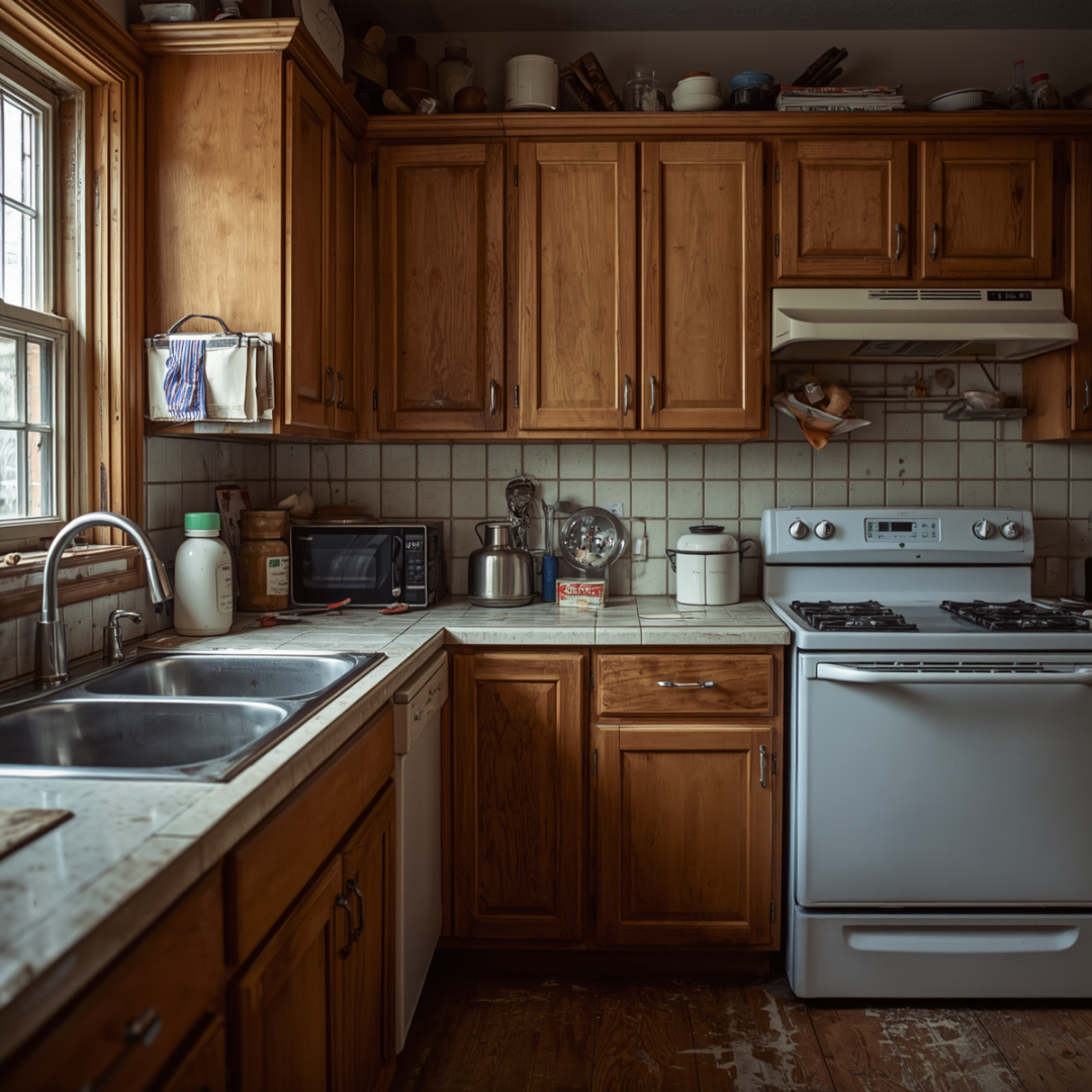 Kitchen before finishing upgrade